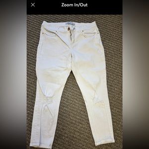 Express white jeans sz 12